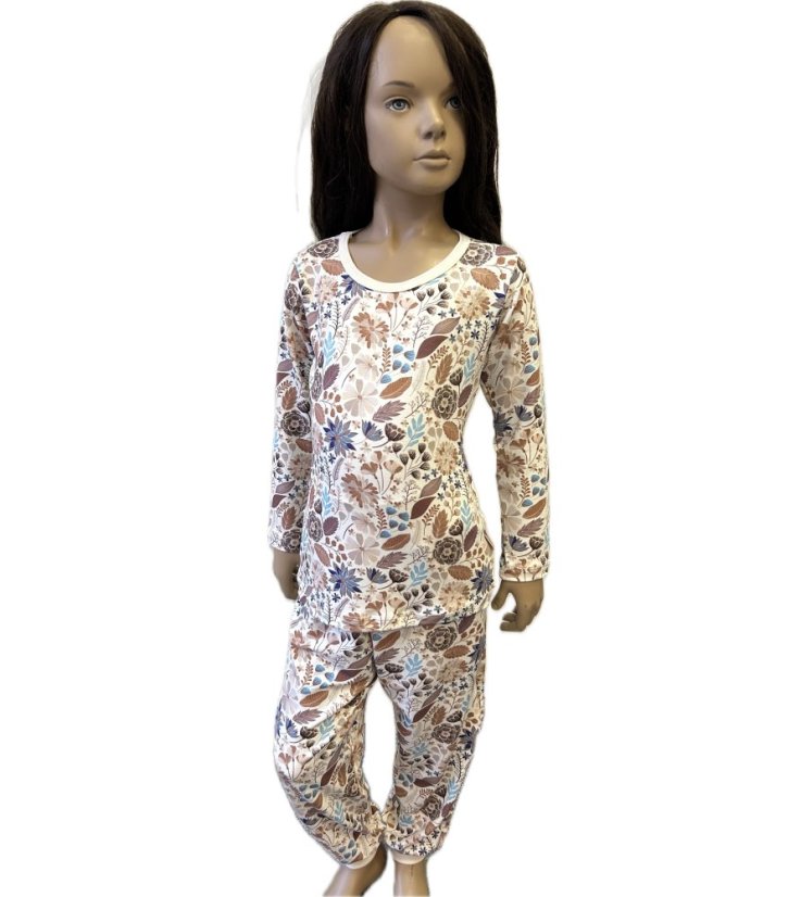 Dámske pyžamo BAMBUS DIGI FLOWERS 17