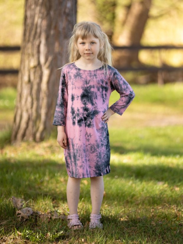 Dívčí bambusové šaty, batika