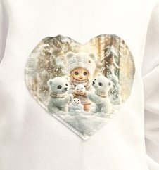 Dětská mikina HIP FLUFFY, zimní příběh