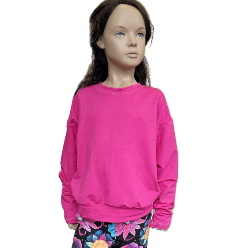 Dámská mikina HIP BAMBUS, sytě růžová