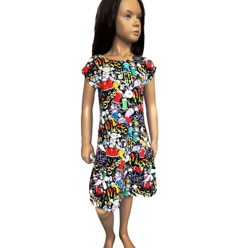 Dievčenské šaty, svět graffiti