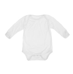 Dětské body BAMBUS WHITE dlouhý rukáv