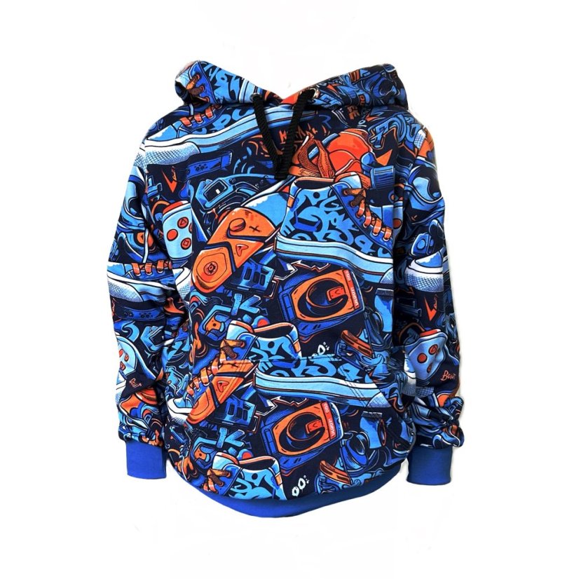 Mikina HOODY DIGI GRAFITY 9-PÁNSKÁ