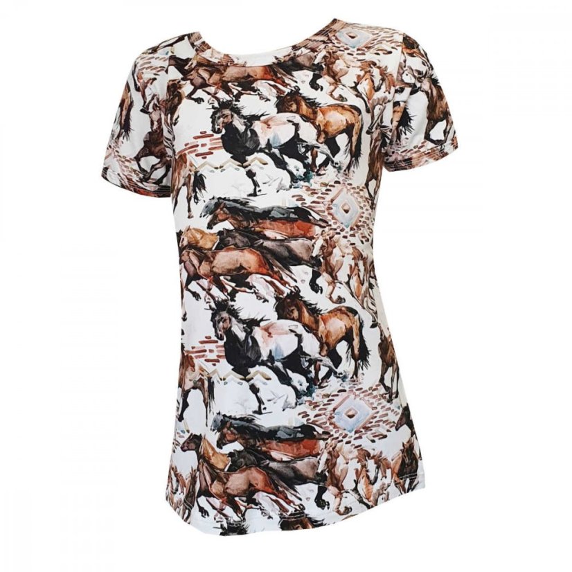 Tričko DIGI HORSE s krátkym rukávom Dievčenské