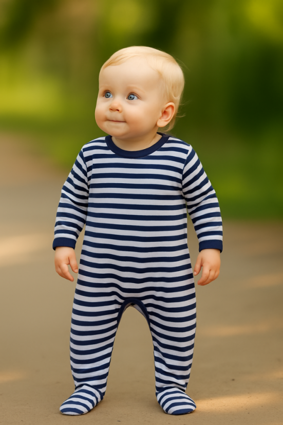 Dětský bambusový overal, námořník