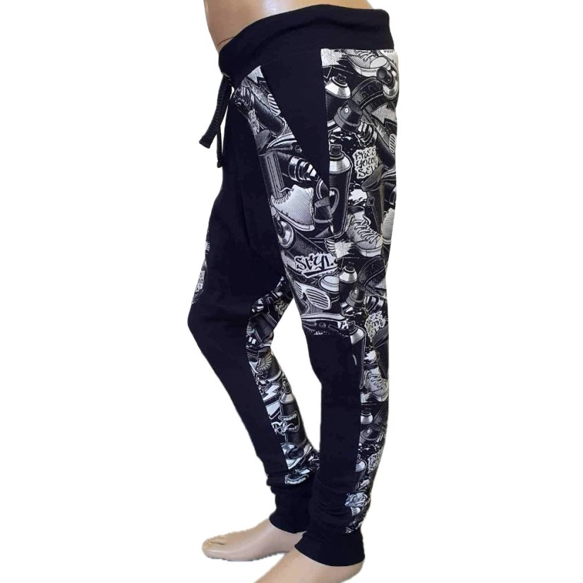 Pánské tepláky PARKOUR FREEDOM B&W lehké