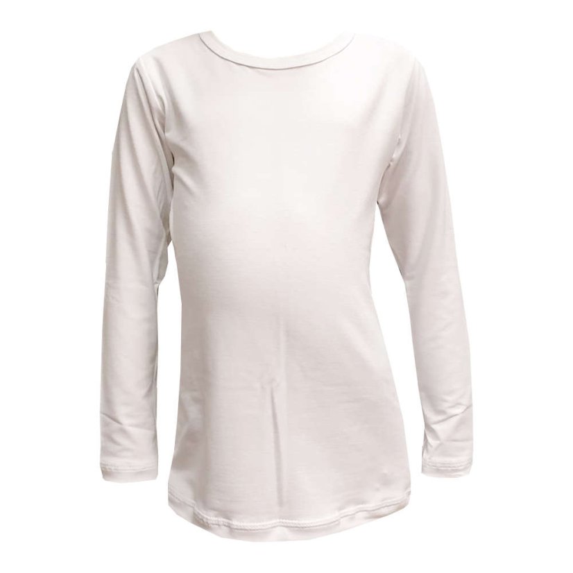 Tričko bílé dlouhý rukáv-dámské