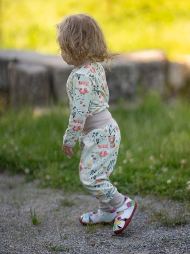 Detské rastúce nohavice GROW ľahké, lesní kamaráti