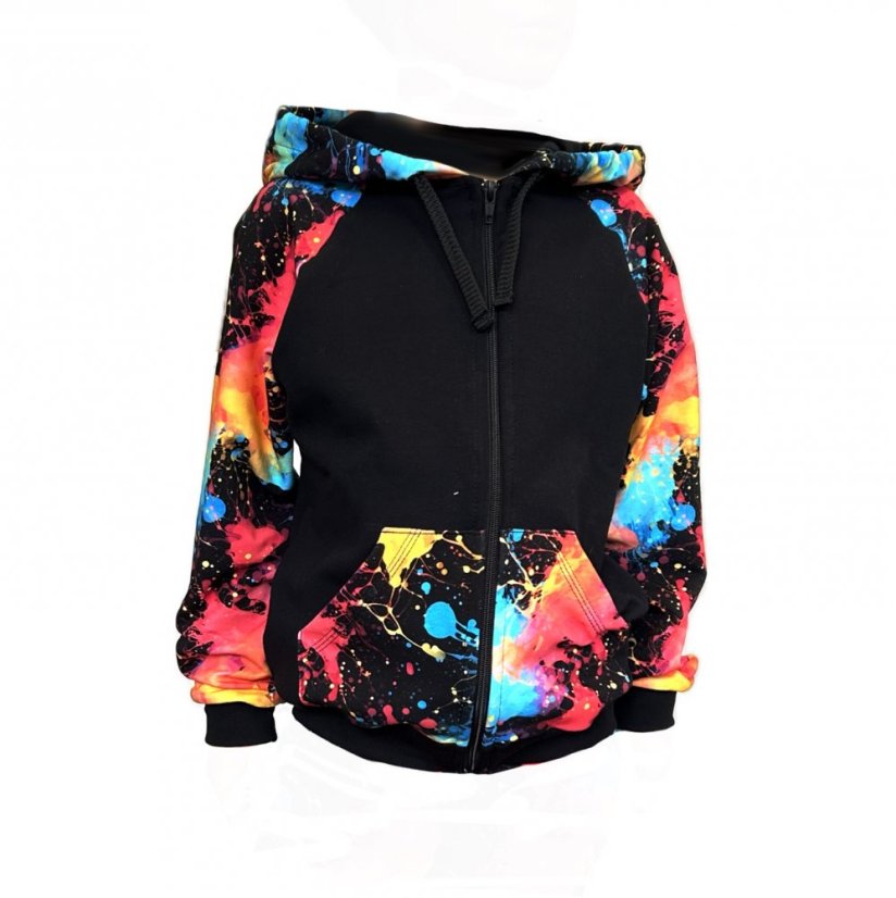 Detská tepláková súprava na zips, explózia farieb