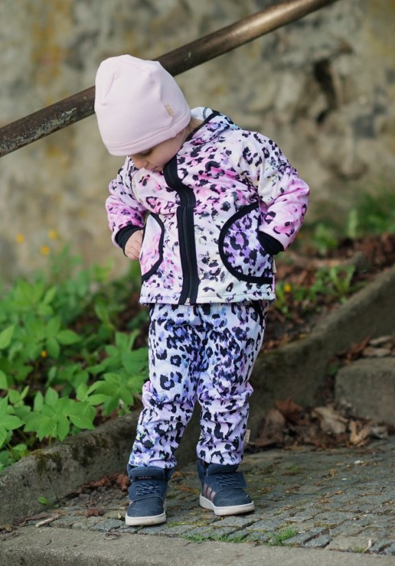 Dětská softshellová bunda s fleecem elastická