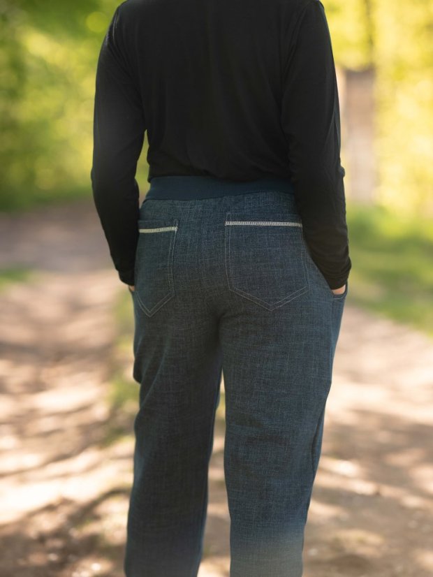 Zateplené dětské kalhoty WOW JEANS s fleecem