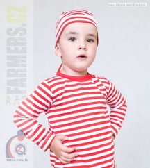 Dětské tričko dlouhý rukáv červený námořník (Velikost 92-98)