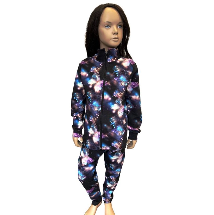 Dámská mikina na zip, kouzelní motýlci