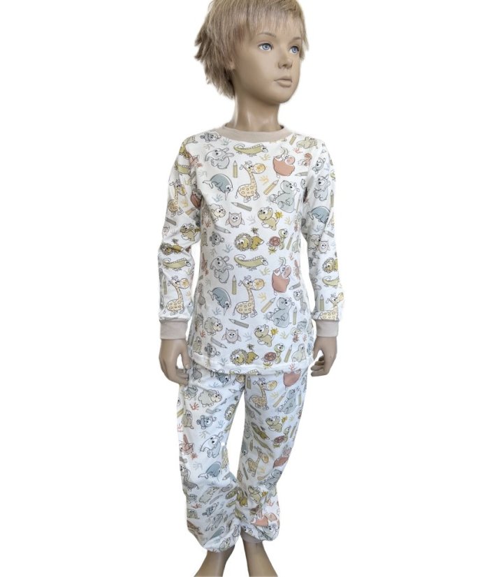 Dětské pyžamo, pastelková zoo