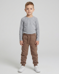 Dětské tepláky Fluffy, hnědé kakao