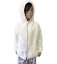 Mikina na zip FURRY NATURAL WHITE