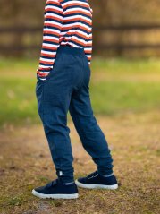 Dětské tepláky JOGGER JEANS BLUE lehké