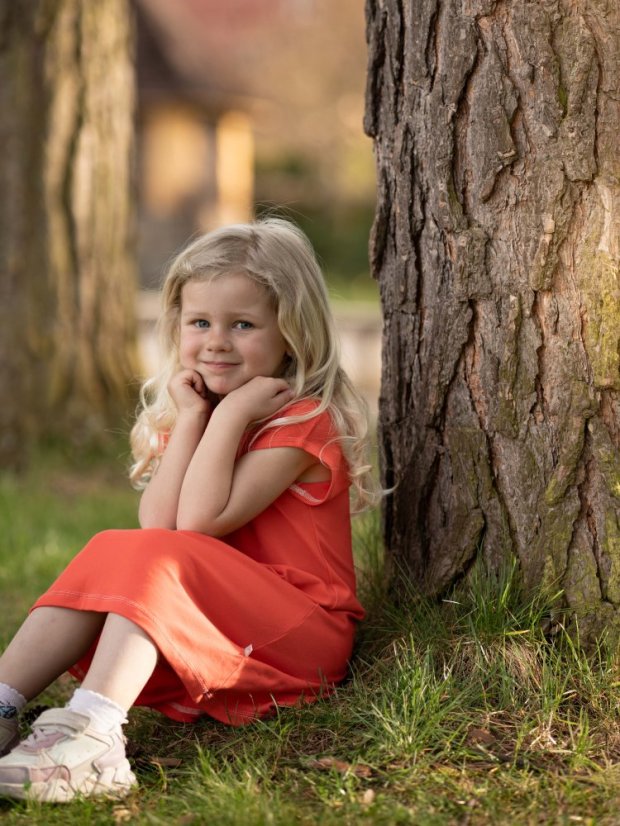 Dievčenské bavlnené šaty