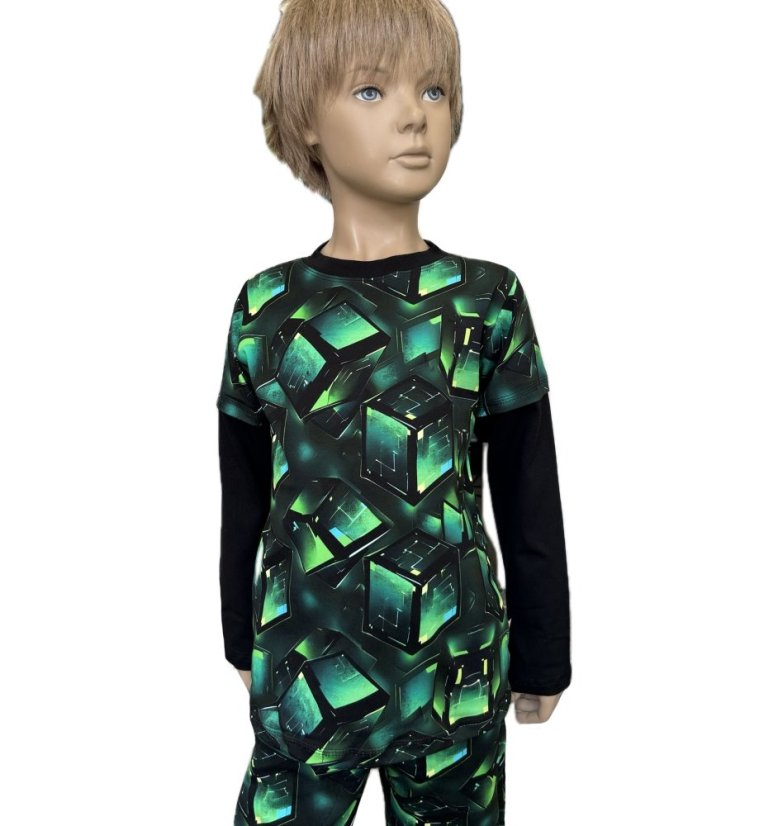 Dětské tričko, herní dimenze dvojitý rukáv