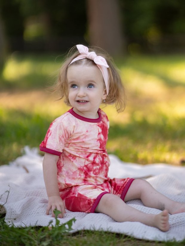 Detský letný overal BAMBUS, batika