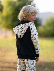 Dětská tepláková souprava na zip, malý stavitel