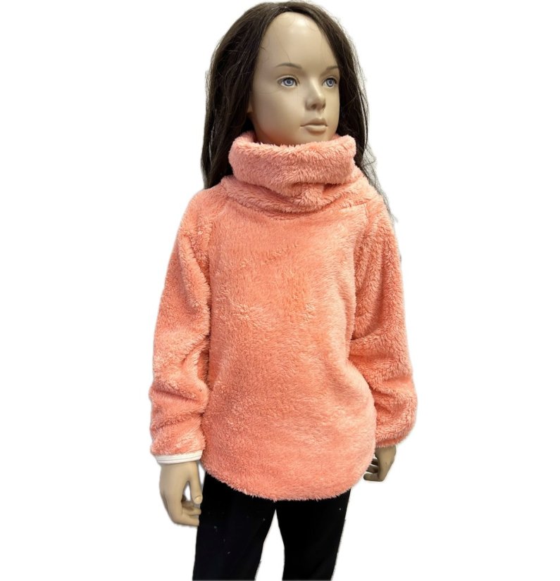 Mikina s rolákem FURRY KORAL