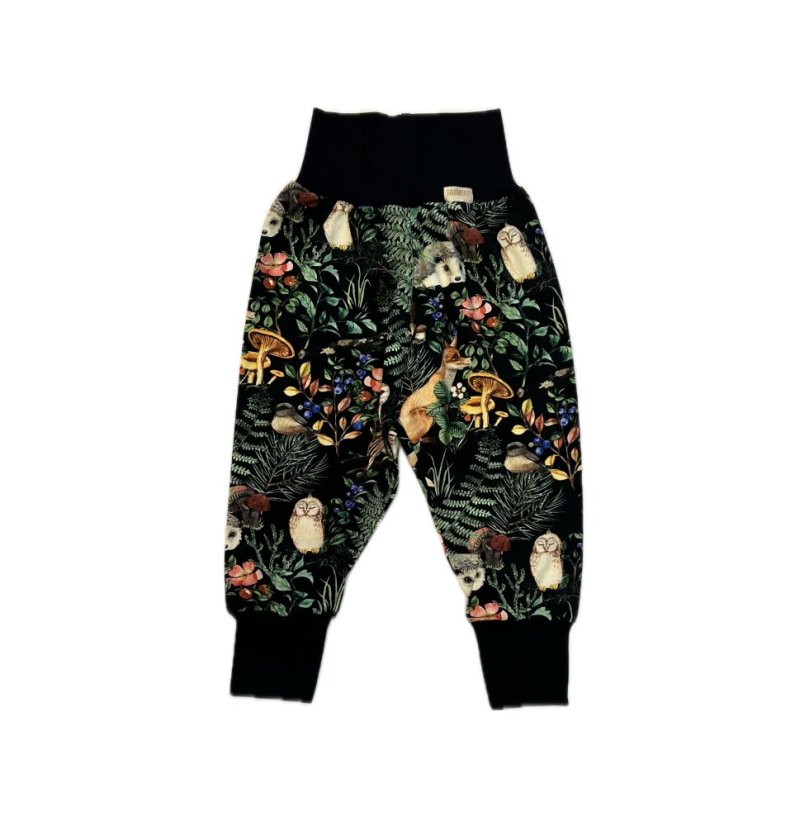 Dětské rostoucí kalhoty GROW, lesní noc lehké