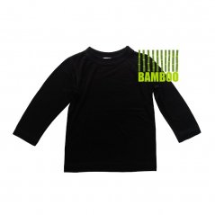 Dámské tričko dlouhý rukáv BAMBUS FLAT černé (Velikost XS dámské)