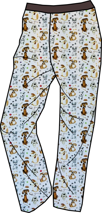 Pánské kalhoty, psí kamarádi lehké