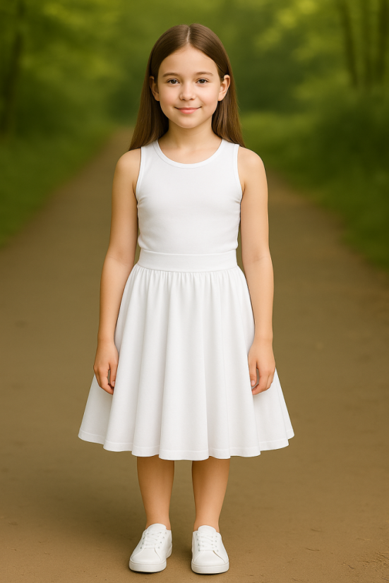 Dívčí kolová sukně