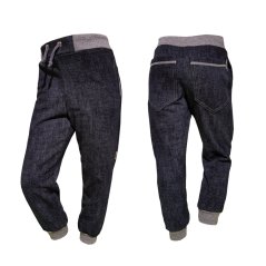 Dětské kalhoty WOW JEANS BLACK melee (Velikost 98)