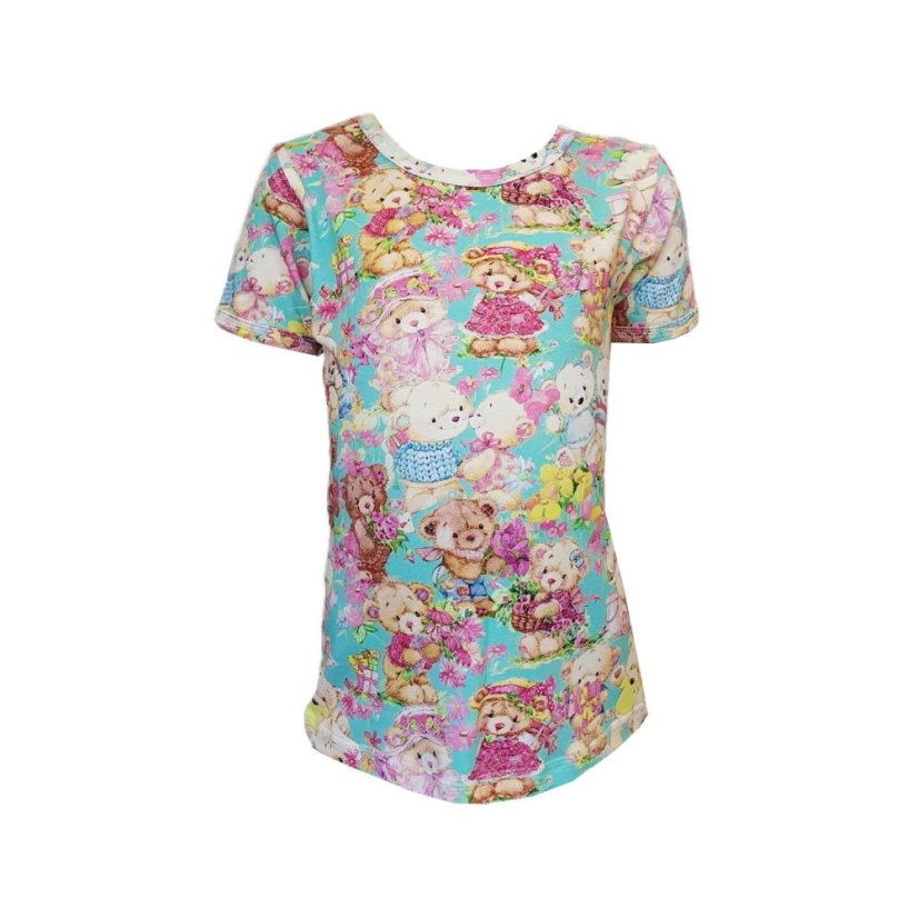 Dámské tričko, medvídkový ráj krátký rukáv