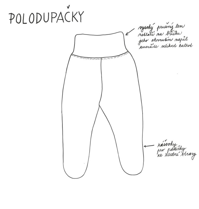 Dětské polodupačky, zimní les