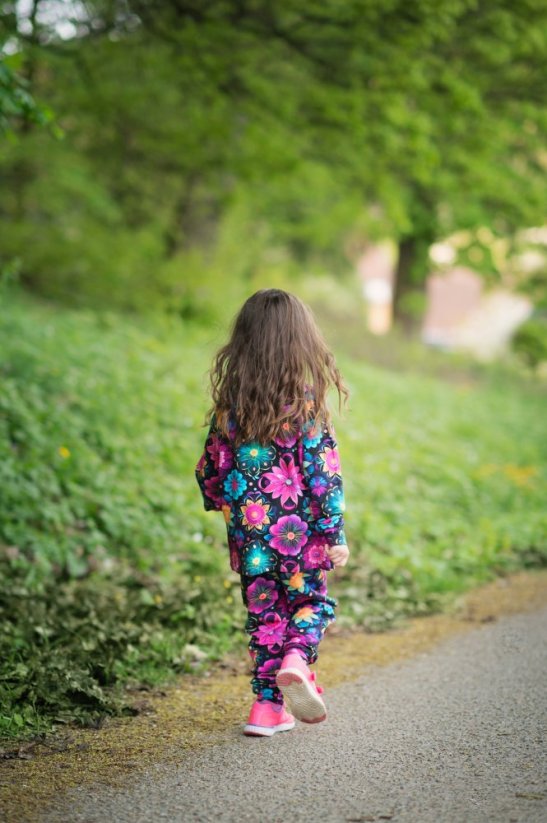Dětská tepláková souprava ZIPPER FLOWERS 9