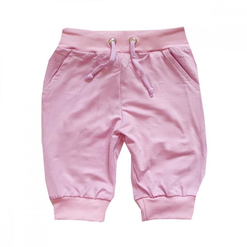 Dětský 3/4 kalhoty do manžety WOW BAMBUS růžové