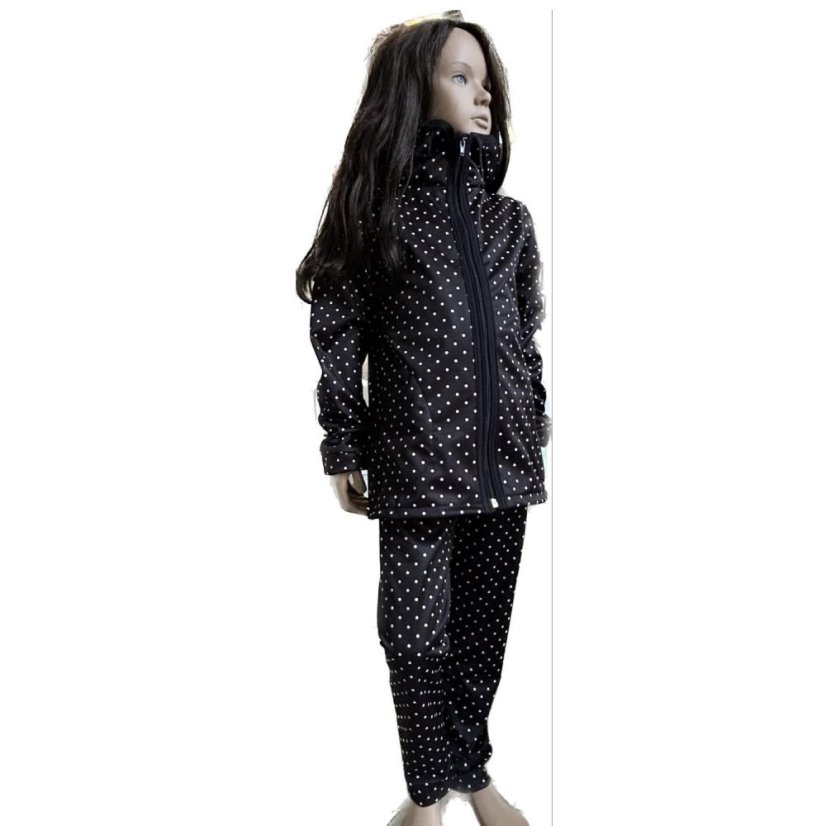 Softshellová bunda ELAST BLACK DOT