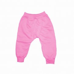 Dětské BKM kalhoty s manžetami růžové (Velikost 86)