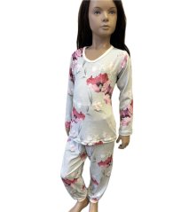 Detské pyžamo BAMBUS DIGI FLOWERS 19
