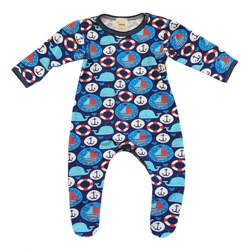 Dětský overal, plavba po moři