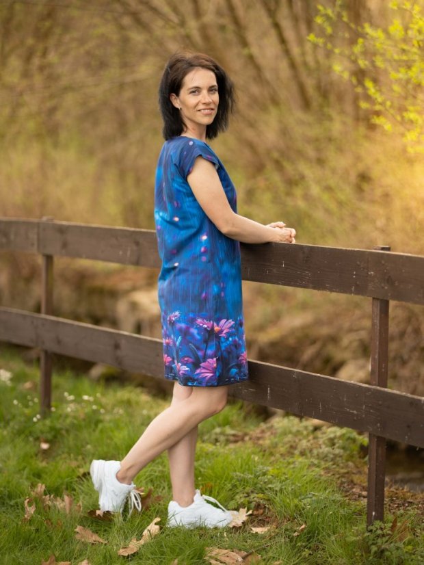 Dámské bavlněné šaty, FLOWERS 13