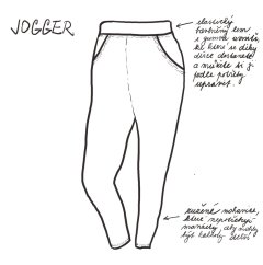 Tepláky JOGGER ROYAL BLUE lehké