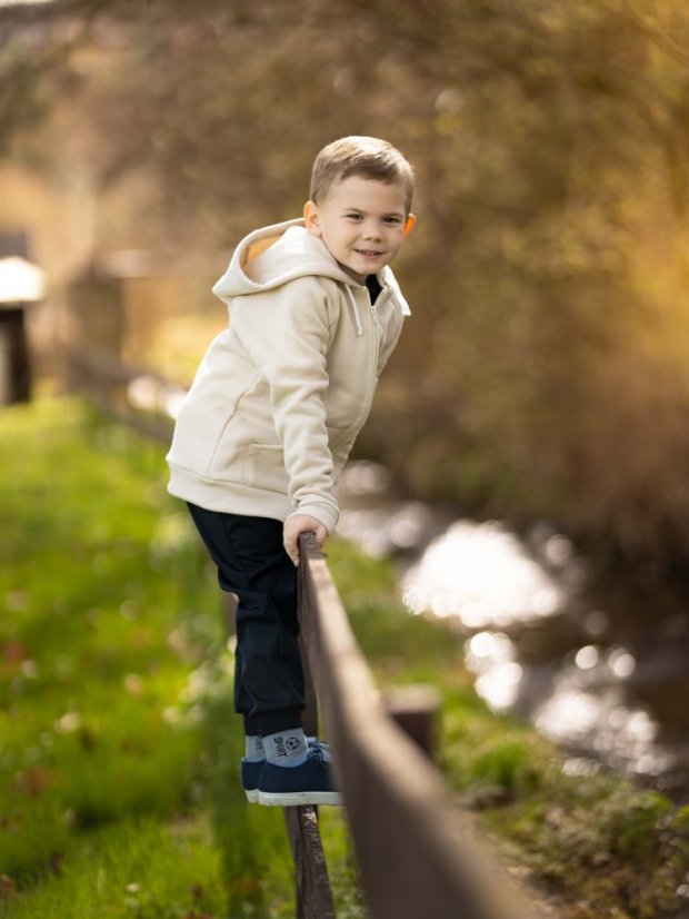 Dětská mikina na zip teplá