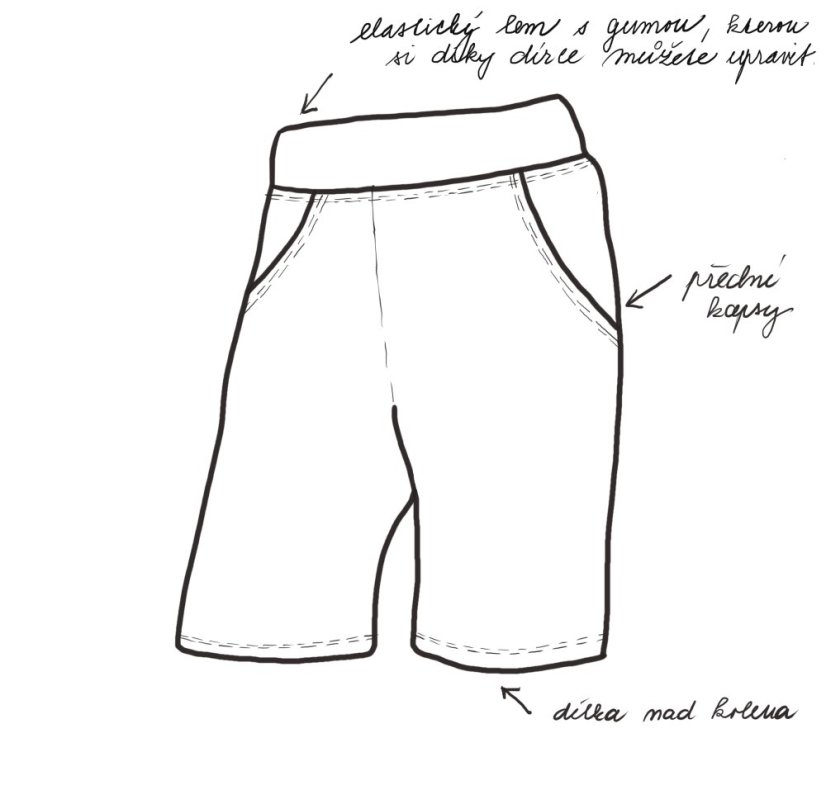 Kraťasy s kapsami JEANS AZUR