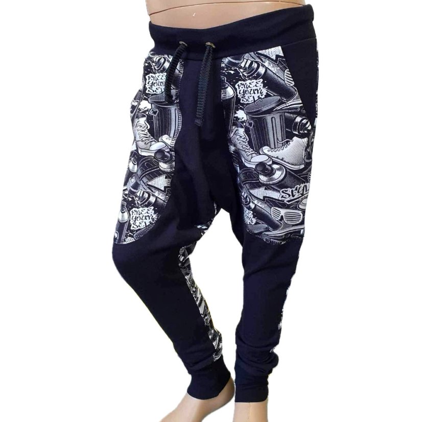 Pánské tepláky PARKOUR FREEDOM B&W lehké