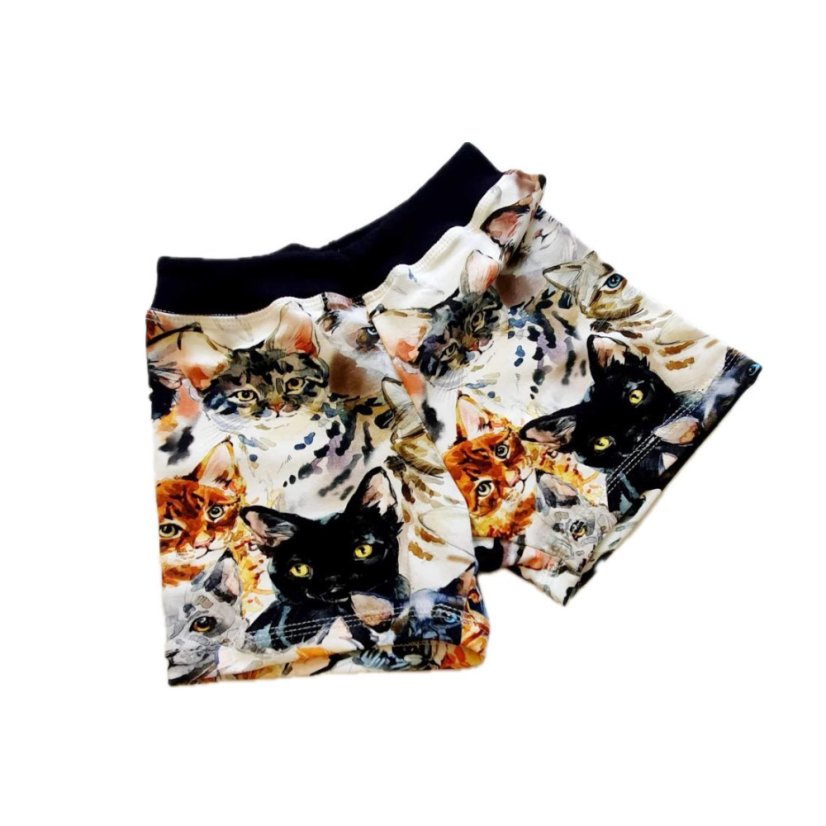 Dětské krátké kraťasy, kočičí oči