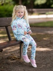 Detská tepláková súprava na zips, modrí jednorožci