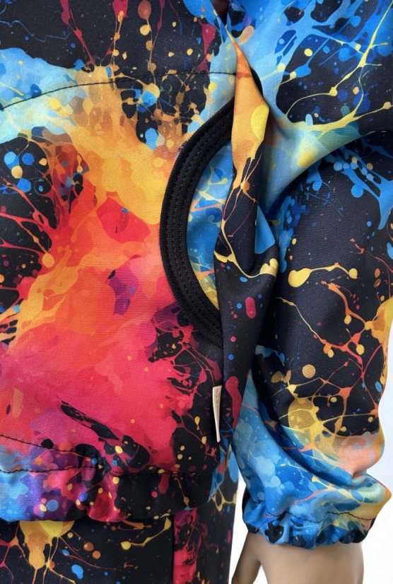 Dětská softshellová bunda NEW s fleecem, exploze barev