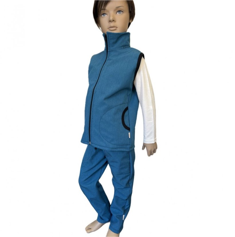 Softshellová vesta JEANS BLUE