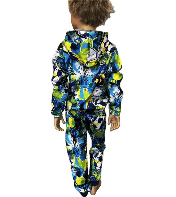 Dětská softshellová bunda NEW bez fleecu, fotbalová energie