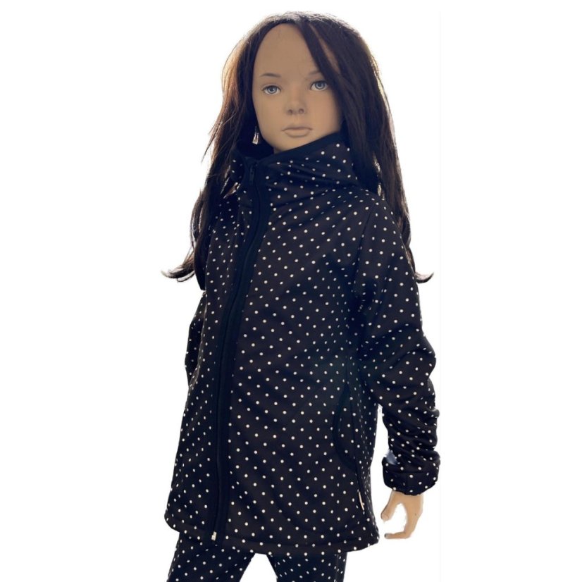 Softshellová bunda ELAST BLACK DOT